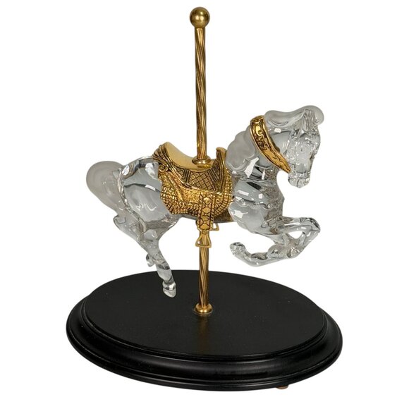 Crystal Prancer By William Dentzel III The Franklin Mint Carousel Horse Germany - Picture 2 of 15